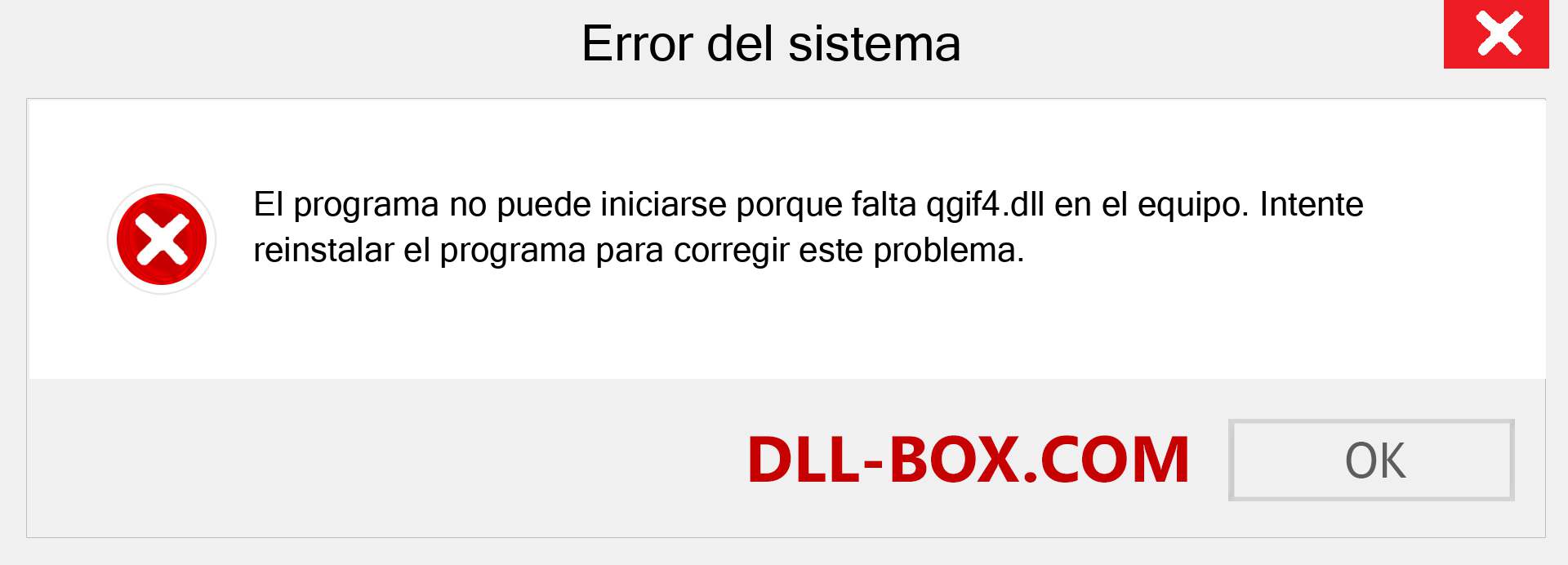 ¿Falta el archivo qgif4.dll ?. Descargar para Windows 7, 8, 10 - Corregir qgif4 dll Missing Error en Windows, fotos, imágenes