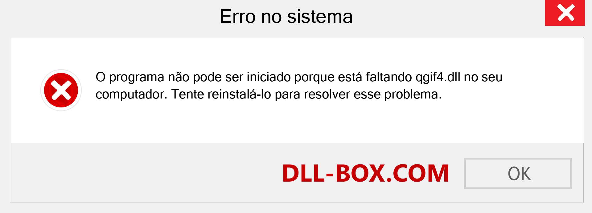 Arquivo qgif4.dll ausente ?. Download para Windows 7, 8, 10 - Correção de erro ausente qgif4 dll no Windows, fotos, imagens